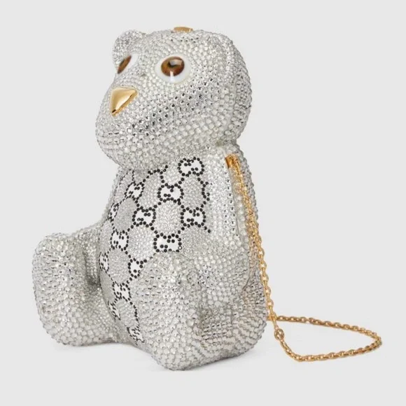 GUCCI TEDDY BEAR SHAPED SHOULDER BAG - Picture 3 of 5
